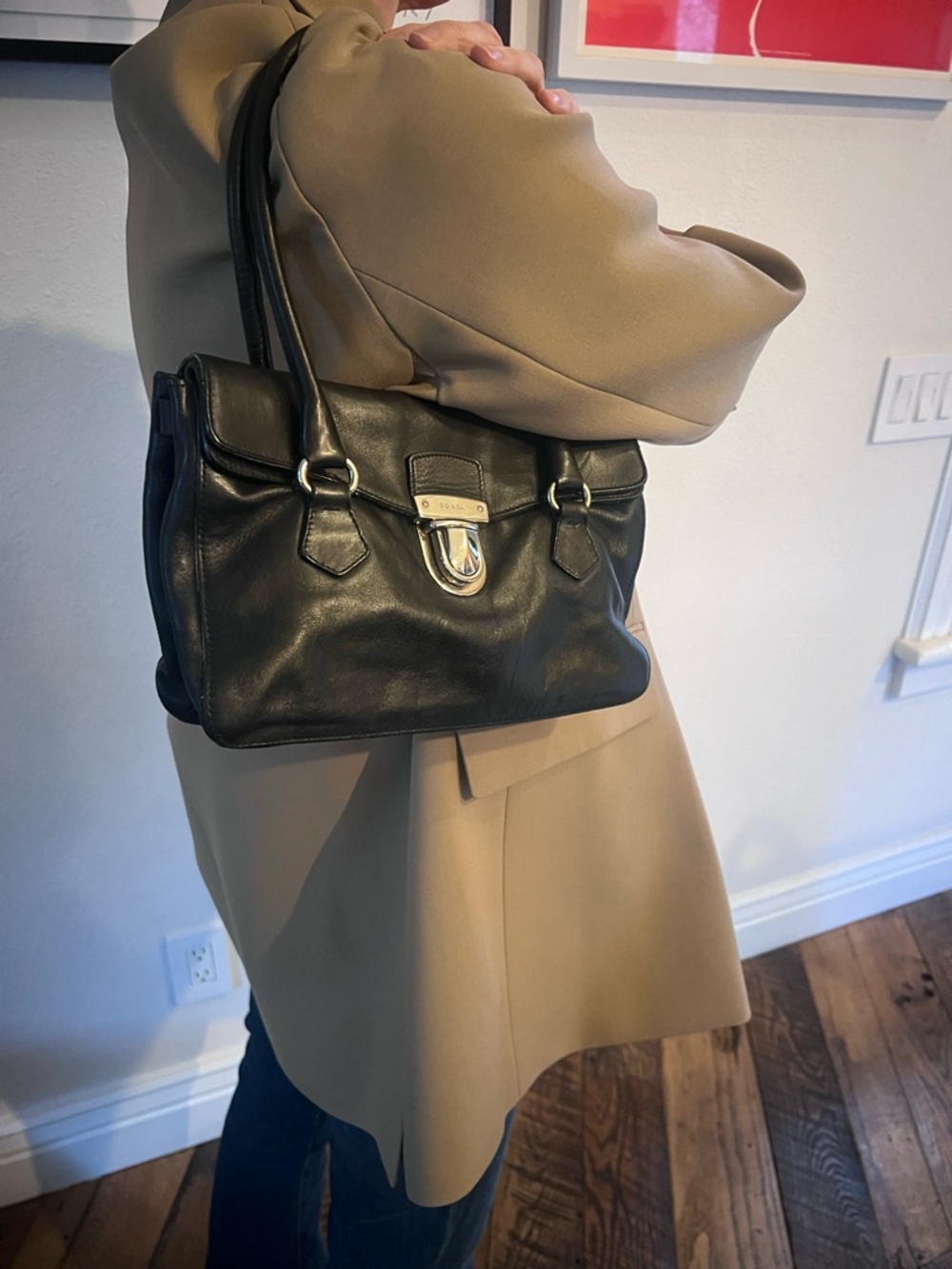 Prada Black Leather Satchel - Picture 3 of 13